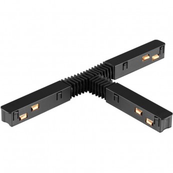 Гибкий токопроводящий соединитель для низковольтного шинопровода NOVOTECH FLUM T-образный черный Гибкий токопроводящий соединитель для низковольтного шинопровода NOVOTECH FLUM T-образный черный