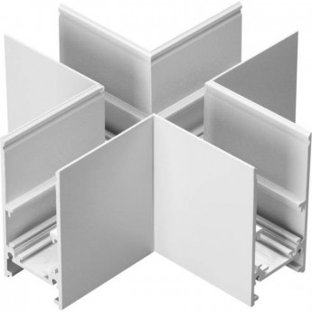 Соединитель для низковольтного шинопровода NOVOTECH FLUM X-образный белый Соединитель для низковольтного шинопровода NOVOTECH FLUM X-образный белый