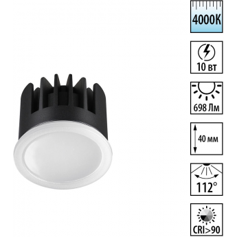 Модуль светодиодный в комплекте с драйвером NOVOTECH белыйMOD 359824 DIOD NT25 496