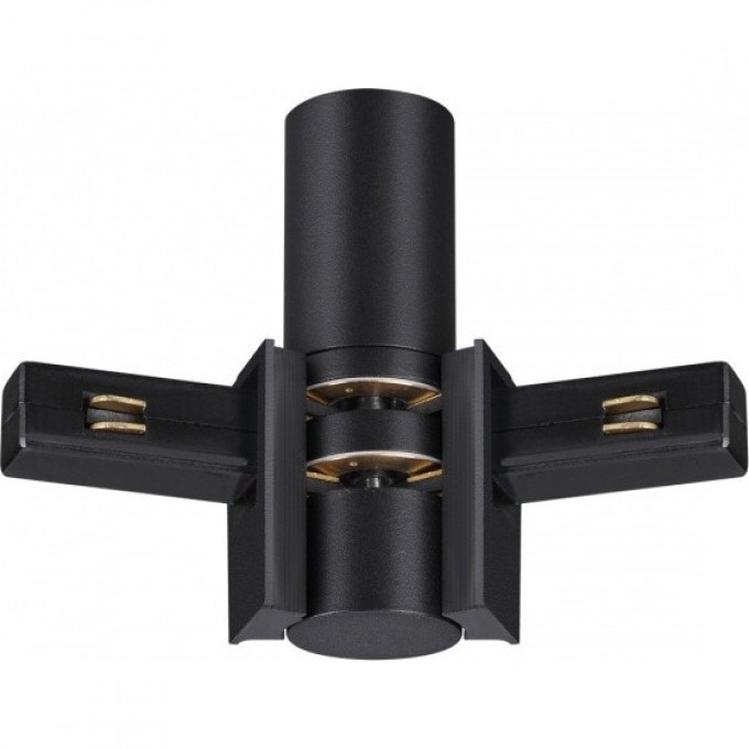 Соединитель NOVOTECH FLUM 135249 SHINO NT24 000 с токопроводом гибкий угловой "L" IP20 48V черный NV-135249