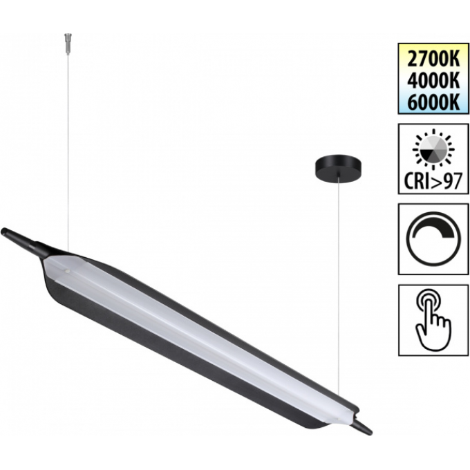 Светильник подвесной NOVOTECH LEDO ALA 359544 черный NV-359544